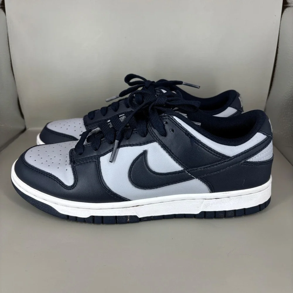 Nike Dunk Low Georgetown Wolf Grey Dark Navy Blue DD1391-003 Womens 8 Mens 6.5